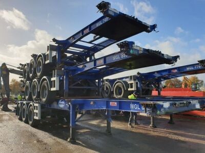 2010 SDC Triaxle Sliding Skeletal Trailer