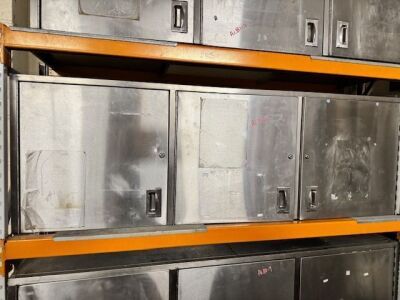 Stainless Steel Three Door Catering Cabinet