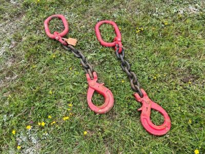 2 x Heavy Duty One Leg Lifting Chains - 2