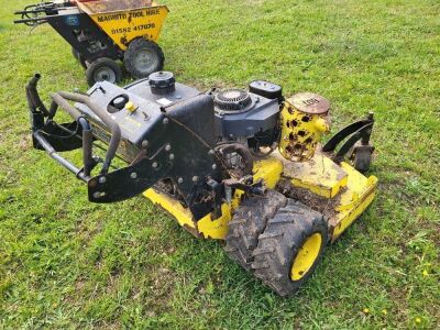 Auburn Twin Wheeled Petrol Engined Grass Cutter  - 3
