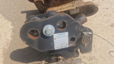 2 x Mini Digger Manual Quick Hitch's - 5