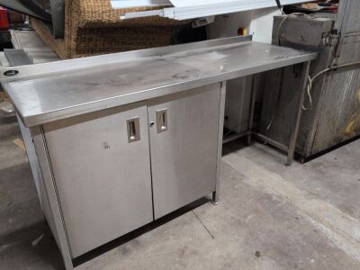 Stainless Steel Catering Worktop & Cabinet