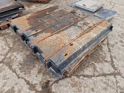Large Manhole Cover Approx 5ft Square - 2