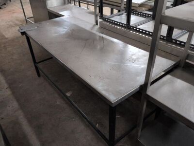 Stainless Steel Topped Table