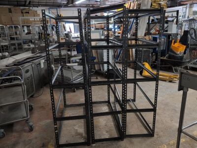 Set of 3 Metal Racking Units