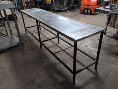 Stainless Steel Topped Table