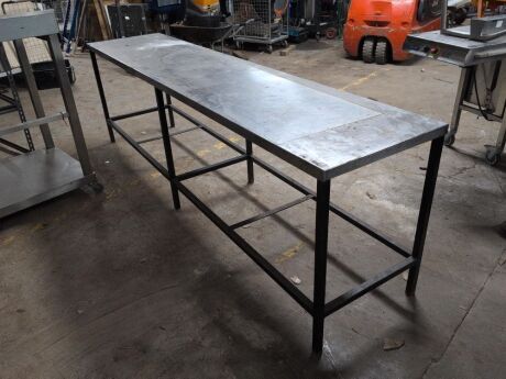 Stainless Steel Topped Table