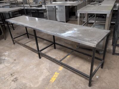 Stainless Steel Topped Table - 2