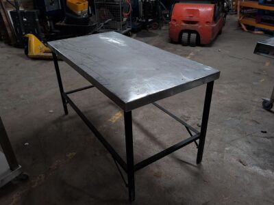 Stainless Steel Topped Table