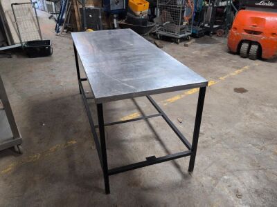 Stainless Steel Topped Table