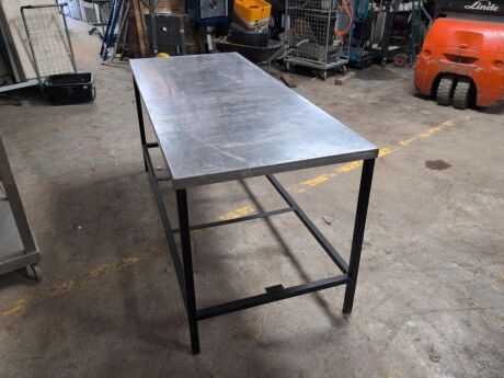 Stainless Steel Topped Table