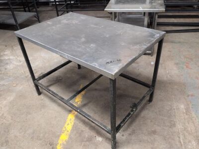 Stainless Steel Topped Table