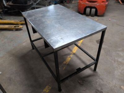 Stainless Steel Topped Table - 2