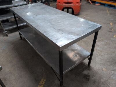 Stainless Steel Topped Table - 2