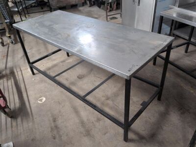 Stainless Steel Topped Table