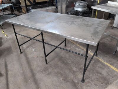 Stainless Steel Topped Table