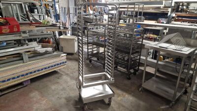 Mobile Stainless Steel Tray Rack - 2