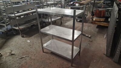 Free Standing Stainless Steel Shelving Unit