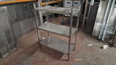 Free Standing Stainless Steel Shelving Unit - 3