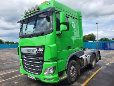 2015 DAF XF510 6x2 Rear Lift Tractor Unit