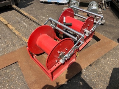 2x Youldon 24V DC Electric Hose Reels 
