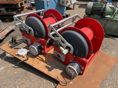 2x Youldon 24V DC Electric Hose Reels  - 2