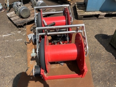 2x Youldon 24V DC Electric Hose Reels  - 3