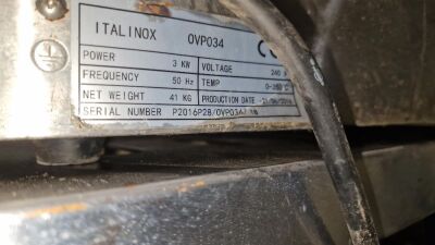 240v I TAL I NOX 3KW Dual Oven - 5
