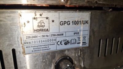 240v Horeca GPG 1001/UK Contact Grill - 4