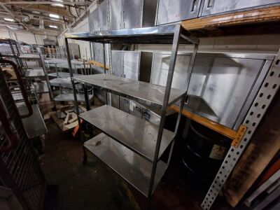 Stainless Steel Wheeled Shelving Unit - 3