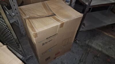 Boxed Tailored Bathrooms Sorrento Tailored Grey Double Door Vanity Unit