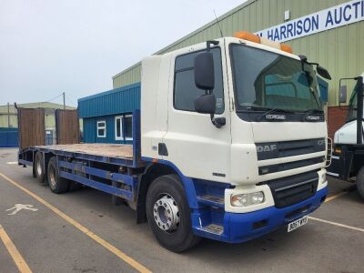 2007 DAF CF75 310 6x2 Rear Lift Beavertail Plant Lorry
