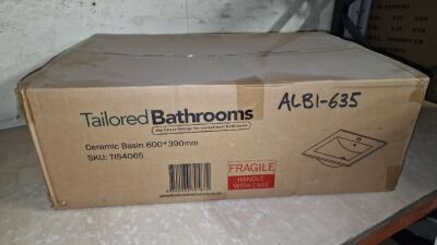 Boxed Tailored Bathrooms Ceramic Basin 600x390mm