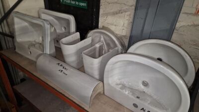 Quantity of Ceramic Basins and Pedestals - 4