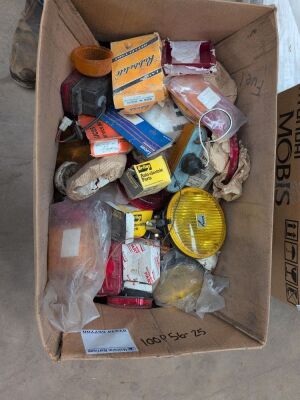 Box of Mixed Lamps & Lenses