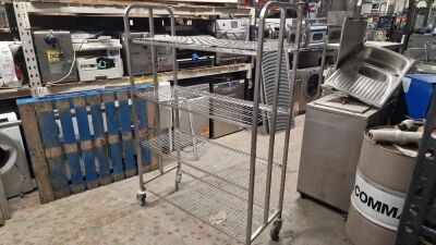 Stainless Steel Wheeled Shelf Rack - 2