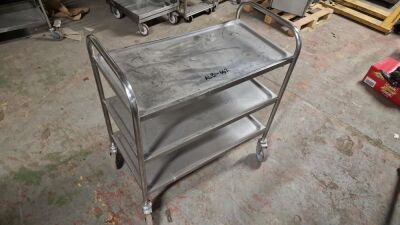 Stainless Steel Wheeled Trolley