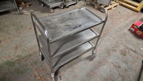 Stainless Steel Wheeled Trolley