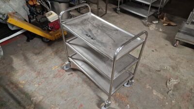 Stainless Steel Wheeled Trolley - 2
