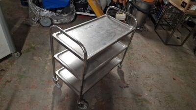 Stainless Steel Wheeled Trolley - 3