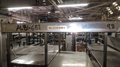 Stainless Steel Wheeled Shelving Unit - 3