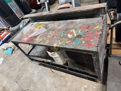 Metal Workbench on Wheels