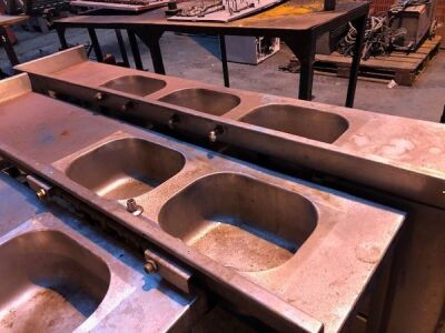 3 x Stainless Steel Free Standing Sink Units  - 3