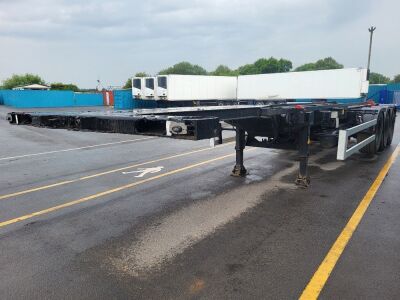 2002 Nooteboom Triaxle Hook Loader Chassis Trailer