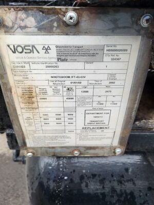 2002 Nooteboom Triaxle Hook Loader Chassis Trailer - 10