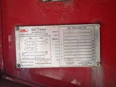 2013 SDC Triaxle Curtainside Trailer - 16