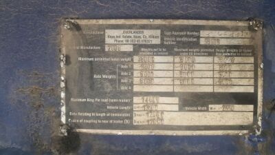 2006 Overlander Triaxle Curtainside Trailer - 12