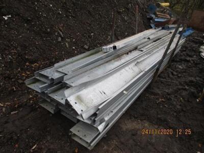 Steel Building Parts, To Include - Girders, Cross Members, Cladding + Insulated Cladding - 6