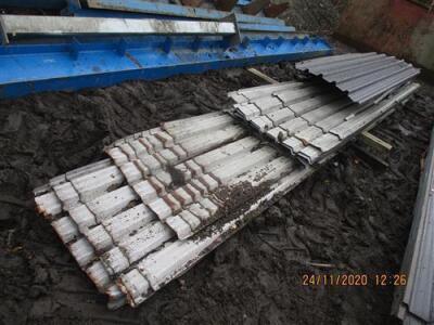 Steel Building Parts, To Include - Girders, Cross Members, Cladding + Insulated Cladding - 10