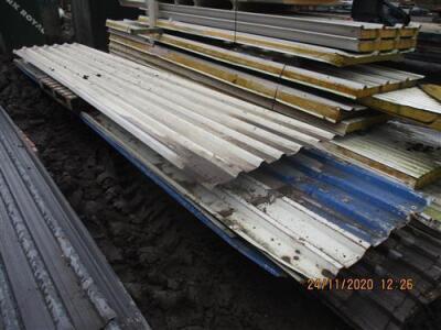 Steel Building Parts, To Include - Girders, Cross Members, Cladding + Insulated Cladding - 12